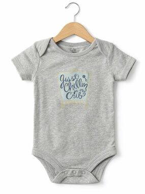 10/$15 George Gray Bodysuit Size 6-12 Months